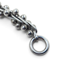 925Collection sterling silver multi-strand bead bracelet with a polished toggle clasp and 925 hallmark