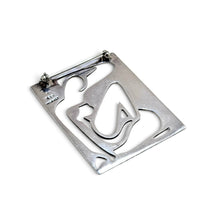 925Collection vintage sterling silver figural female pin from Taxco with a simple pin back closure.