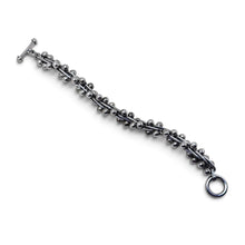 925Collection sterling silver multi-strand bead bracelet with a polished finish and a classic toggle clasp.