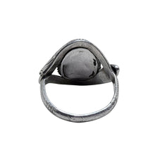 925Collection sterling silver statement ring featuring an intricate snake motif and textured band detail.