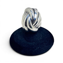 Large Chunky Abstract Sterling Ring Size 6 3/4