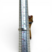 Fire Agate Sterling Brutalist Ring Size 8 3/4