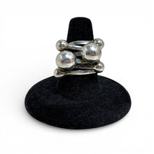 Stacked Woven Sterling Ball Ring Size 7 1/4