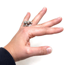 Stacked Woven Sterling Ball Ring Size 7 1/4