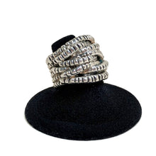 Textured Modernist Brutal Sterling Ring Size 7