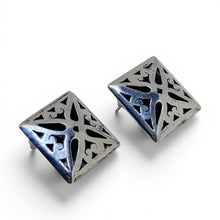 Taxco Elaborate Cut Out Square Earring