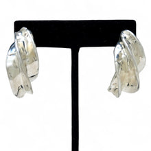 Large Electroform Twist Earrings