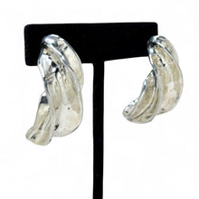 Large Electroform Twist Earrings