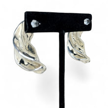 Large Electroform Twist Earrings