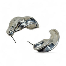 Large Electroform Twist Earrings
