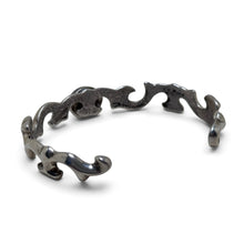 Sterling Silver and Lapis Native Sandcast Cuff
