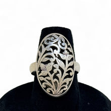 Floral Openwork Ring Size 8