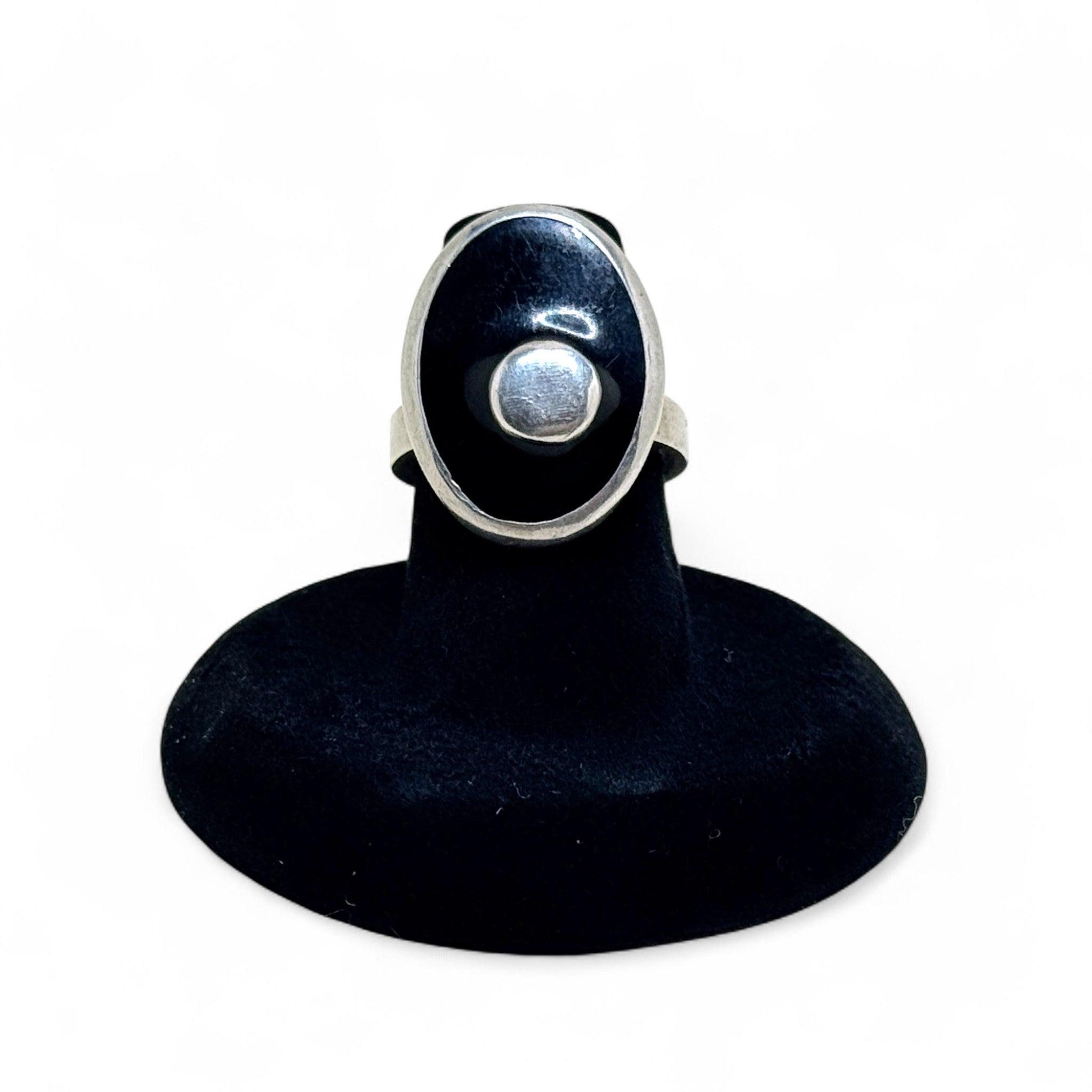 vintage modernist sterling silver ring size 6