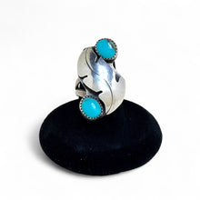 1960s Turquoise Leaf Ring 7 1/4