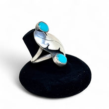 1960s Turquoise Leaf Ring 7 1/4