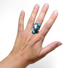 1960s Turquoise Leaf Ring 7 1/4