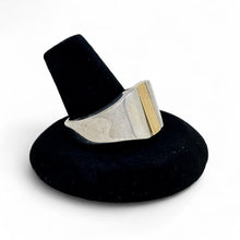 Sterling & 14k Mens Ring Size 13 1/2