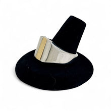 Sterling & 14k Mens Ring Size 13 1/2