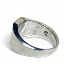 Sterling & 14k Mens Ring Size 13 1/2