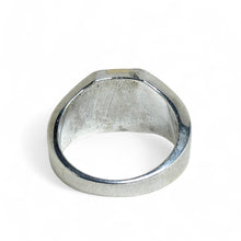 Sterling & 14k Mens Ring Size 13 1/2