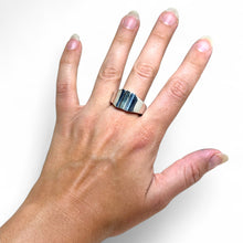 Sterling & 14k Mens Ring Size 13 1/2