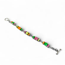 Colorful Taxco Enamel Toggle Bracelet