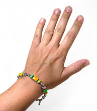 Colorful Taxco Enamel Toggle Bracelet