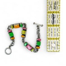 Colorful Taxco Enamel Toggle Bracelet