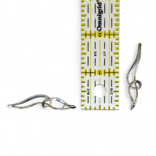 Sculptural 14k & Silver Modernist Earrings