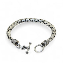 Balinese Style Wheat Chain Toggle Bracelet