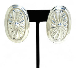 Extra Large Taxco Concho Style Earrings