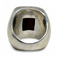 Red Tigers Eye Sterling Modernist Ring