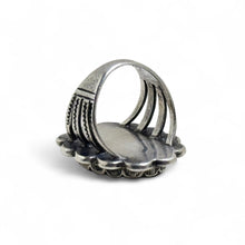 1940s Petrified Wood Native Made Ring size 5 3/4