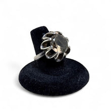 Scandinavian SMOKY QUARTZ Mid Century Ring 7 1/4