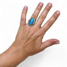 Navajo Turquoise Sterling Ring size 7