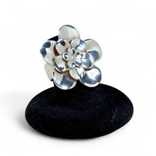 Flower Petal Sterling Ring size 5 3/4