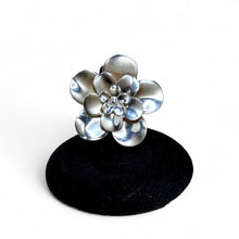 Flower Petal Sterling Ring size 5 3/4