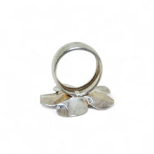 Flower Petal Sterling Ring size 5 3/4
