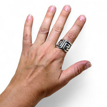 Taxco Key Pattern Sterling Ring size 11.5