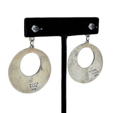 Malachite Inlay Taxco Sterling Earring