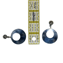 Malachite Inlay Taxco Sterling Earring