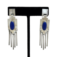 1970s Lapis Navajo Sterling Earrings