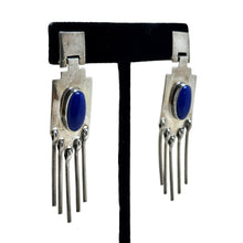 1970s Lapis Navajo Sterling Earrings