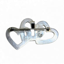 Triple Heart Sterling Pin