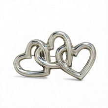 Triple Heart Sterling Pin