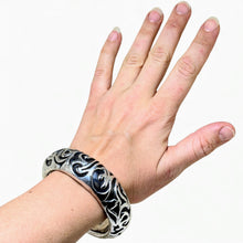 Large Electroform Sterling Bangle