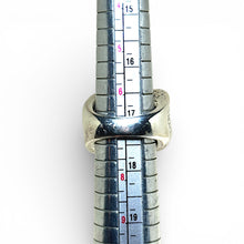 Reptilian Sterling Hallow Ring Size 6.5