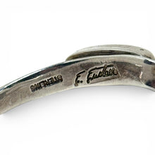 Brutalist Sterling Onyx Native Made Cuff Size 6 1/2