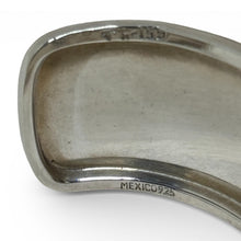 Taxco Sterling and Black Enamel Modernist Cuff