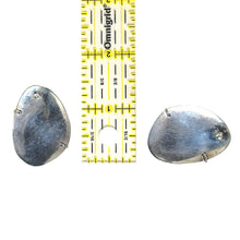 1980s Sterling Giraffe and Leopard Modernist Applique Earrings